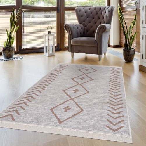Cift Tarafli Kullanilabilen Yıkanabilir Modern Sacakli Kilim (Lizbon)