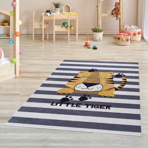 Kaymaz Taban Yıkanabilir Yavru Aslan Desenli...