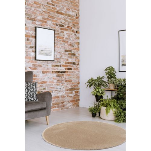 Kaymaz Taban Yıkanabilir Modern Yuvarlak Peluş...